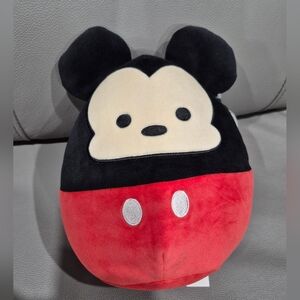 NWT Disney Squishmallows 8" Mickey Mouse Plush - Black and Red
